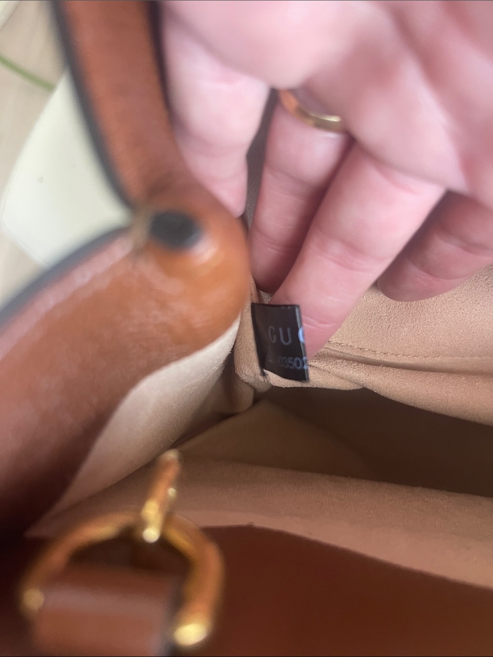 Gucci Diana Bamboo Tote Bag, Brown Leather Handbag - Picture 9 of 12